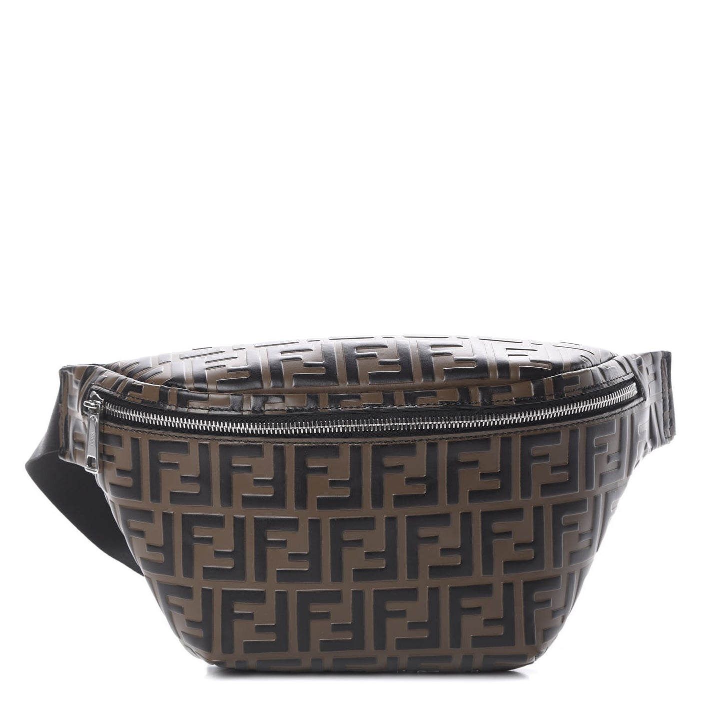 Vitello Century Bi-Color FF 1974 Embossed Belt Bag Maya Black
