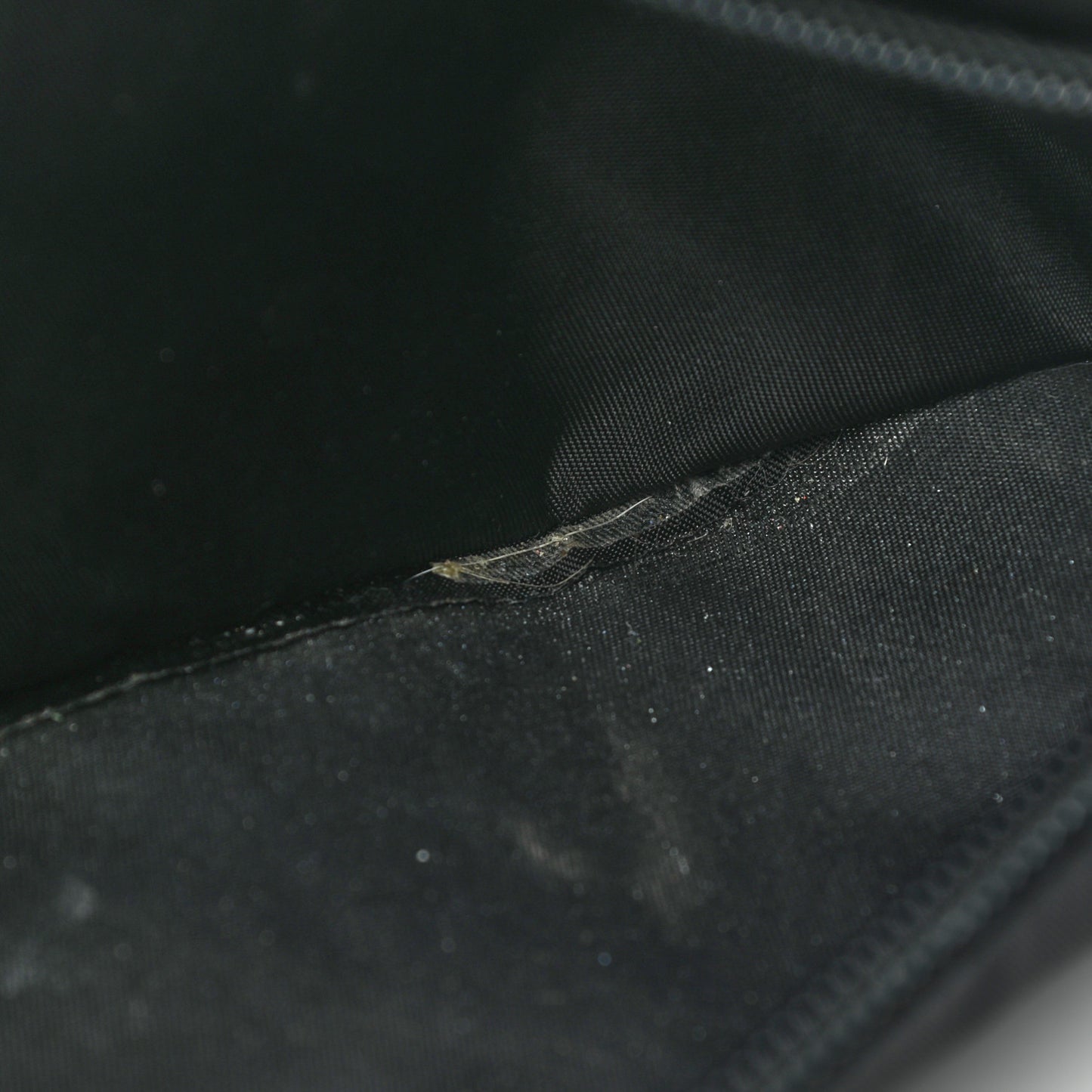 Re-Nylon Saffiano Travel Pouch Black