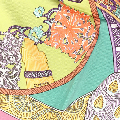 Hermes Silk Art Des Steppes Scarf 90 4 of 4