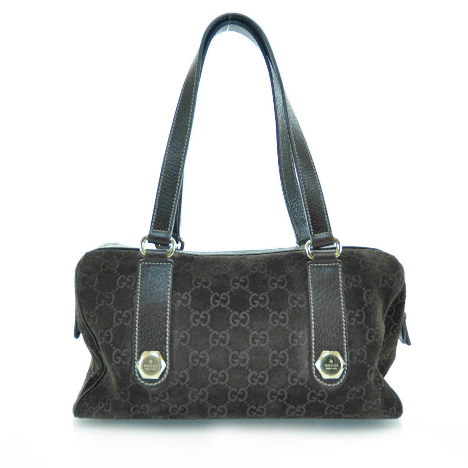 Gucci Guccissima Suede Charmy Small Boston Brown 3 of 12