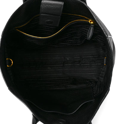 Prada Vitello Phenix Tote Black 5 of 11