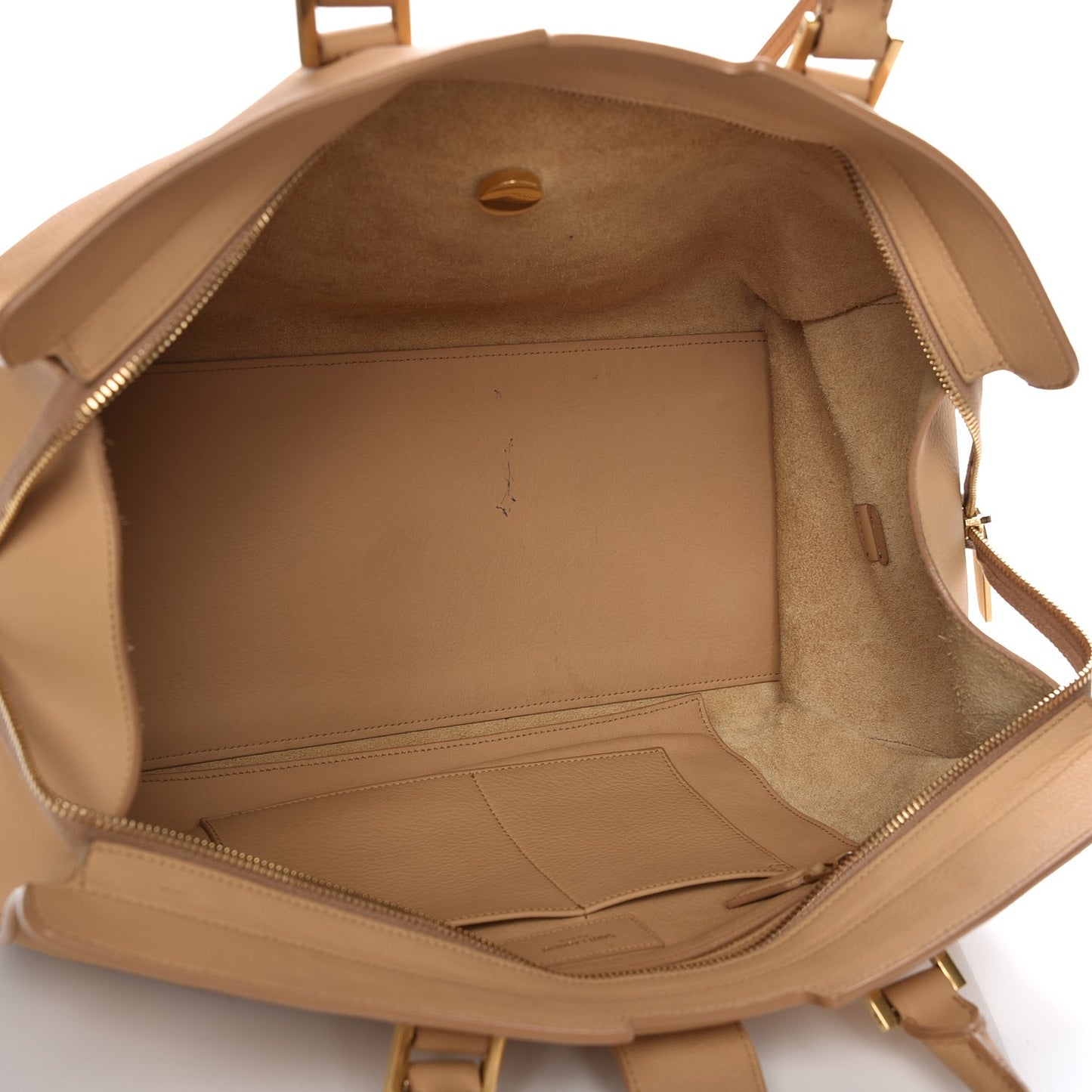 Calfskin Medium Classic Y Cabas Light Beige