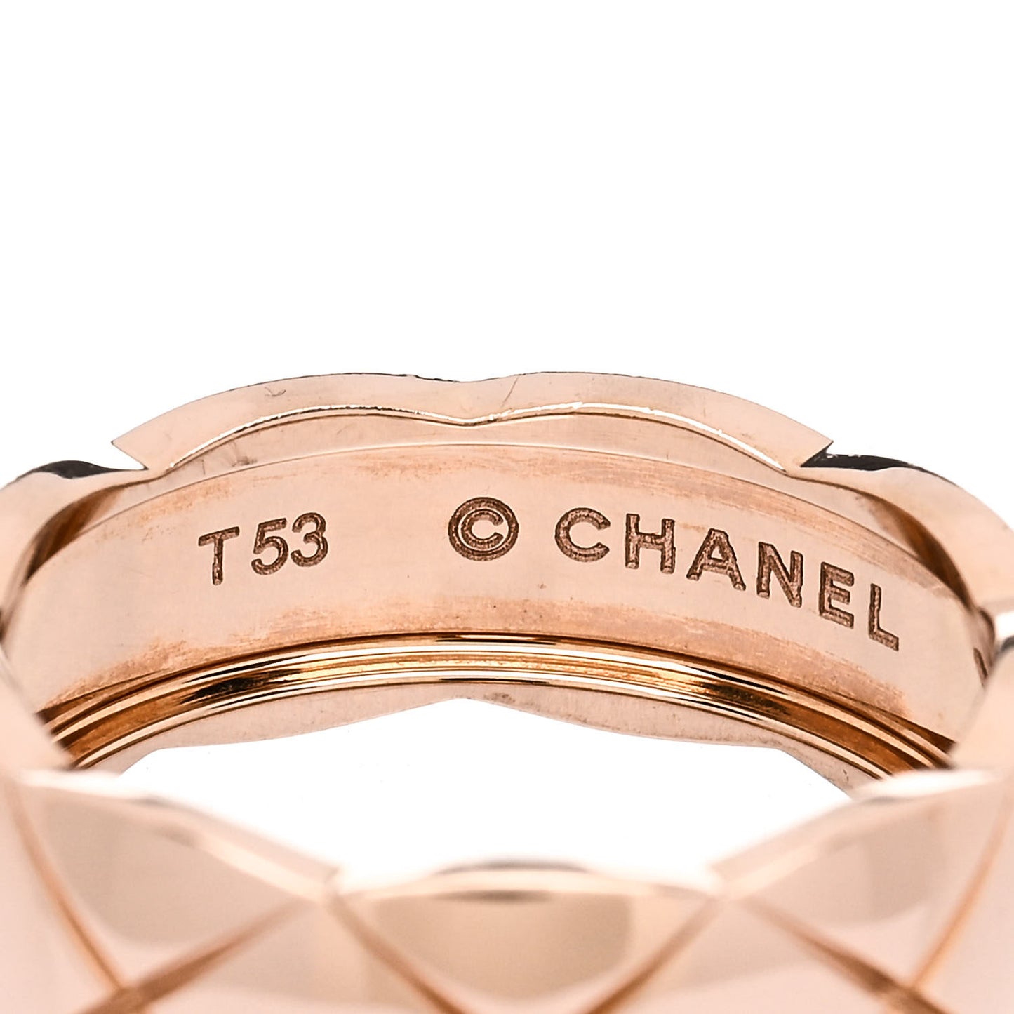 18K Beige Gold Small Coco Crush Ring 53 6.5