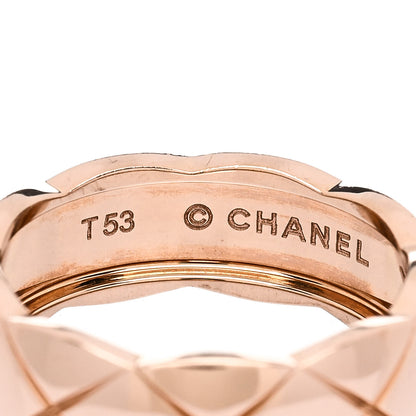 Chanel 18K Beige Gold Small Coco Crush Ring 53 6.5 4 of 6
