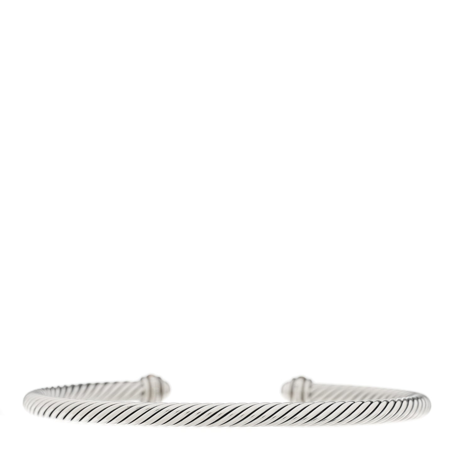 Sterling Silver 18K Rose Gold 4mm Cable Classics Bracelet