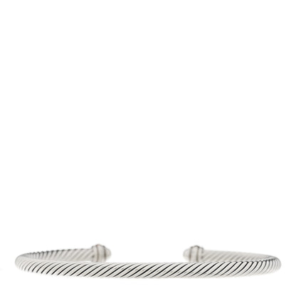 David Yurman Sterling Silver 18K Rose Gold 4mm Cable Classics Bracelet 2 of 4