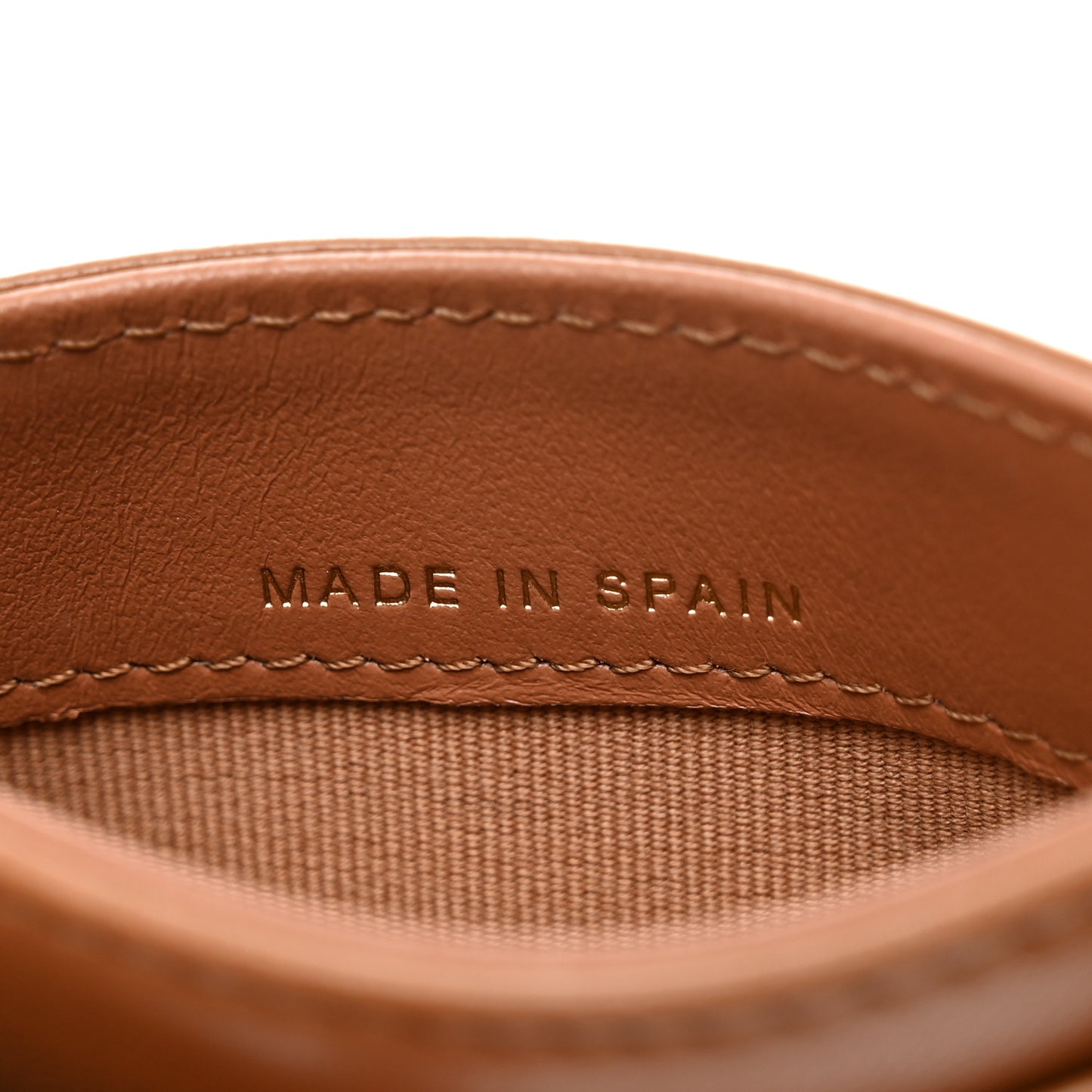 Lambskin Quilted Chanel 19 Card Holder Brown