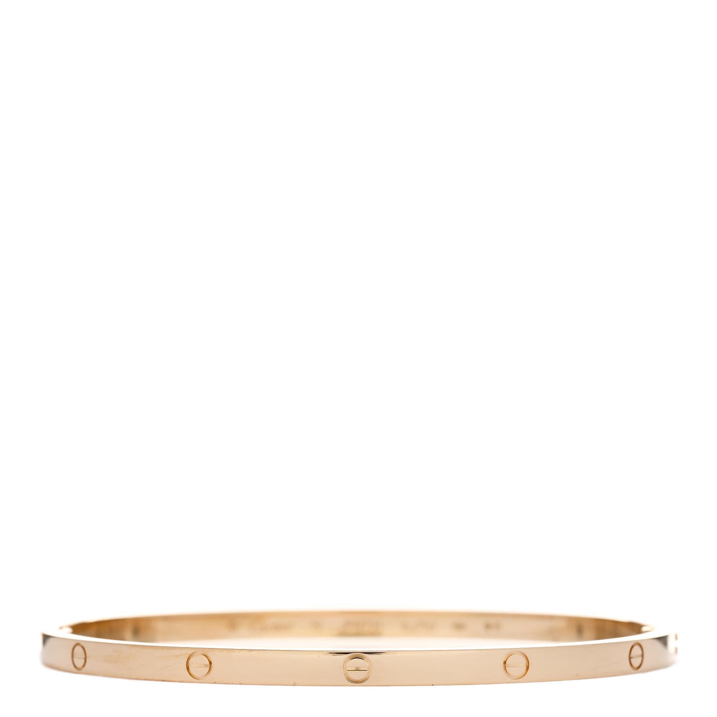 18K Yellow Gold Small LOVE Bracelet 19