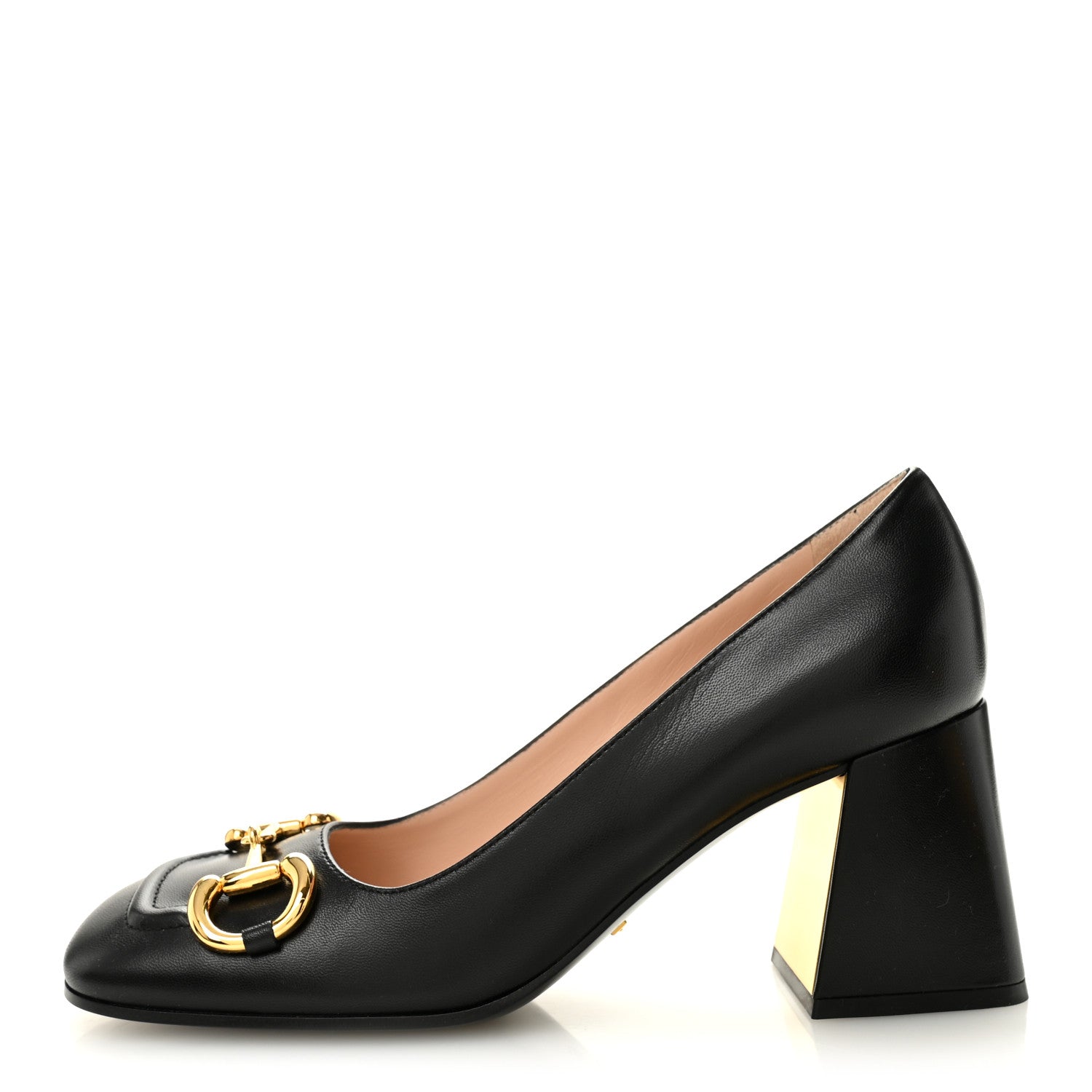 Gucci Malaga Kid Horsebit 75mm Pumps 39 Black 1 of 10