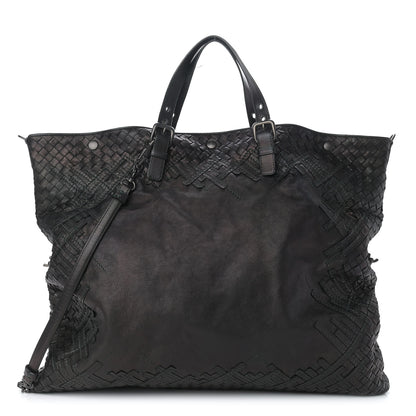Bottega Veneta Nappa Intrecciato Maxi Convertible Tote Brown 3 of 13