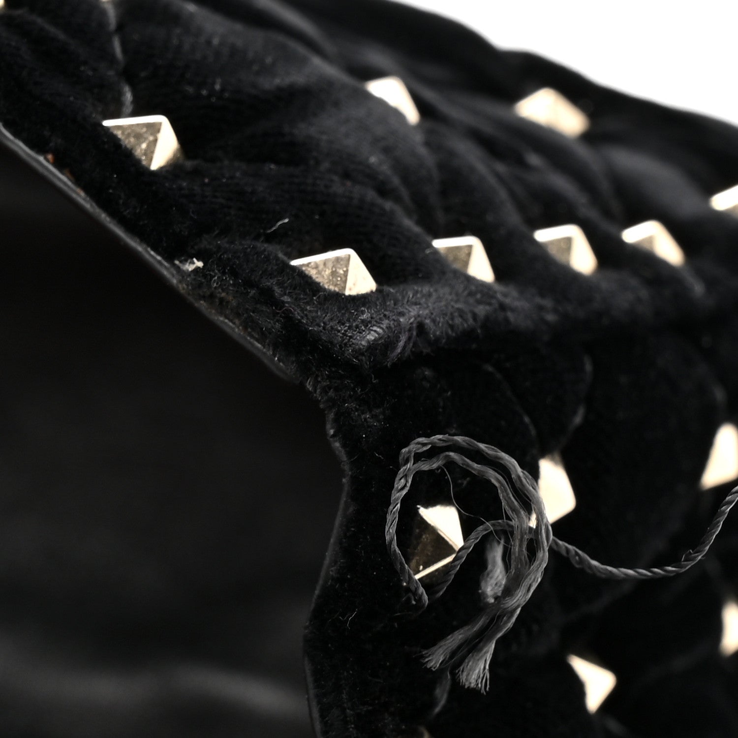 Valentino Garavani Velvet Small Rockstud Spike Shoulder Bag Black 11 of 11