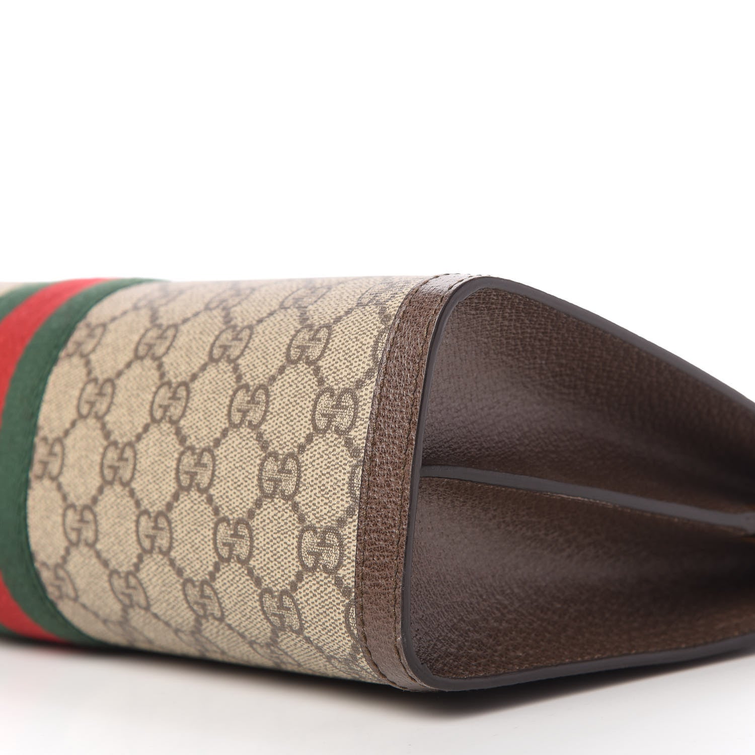 Gucci GG Supreme Monogram Web Medium Ophidia Chain Shoulder Bag Brown 7 of 12