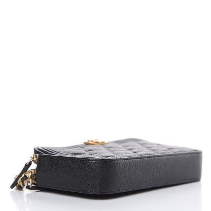 Chanel Caviar Quilted Small Boy Clutch With Chain Black 4 of 10