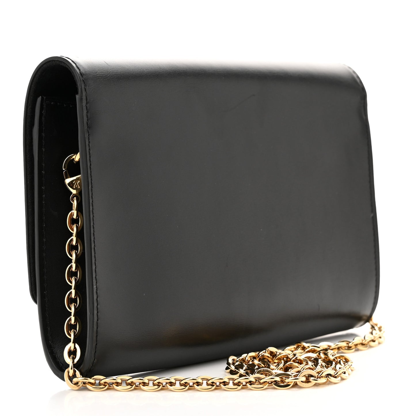 Calfskin Chain Louise GM NM Black