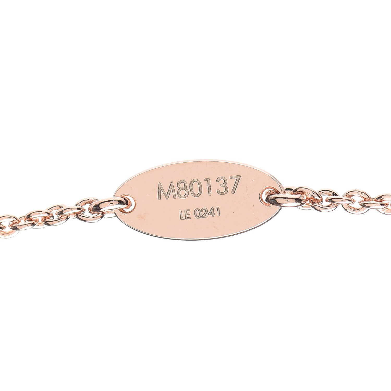 Louis Vuitton Essential V Necklace Rose Gold 5 of 5