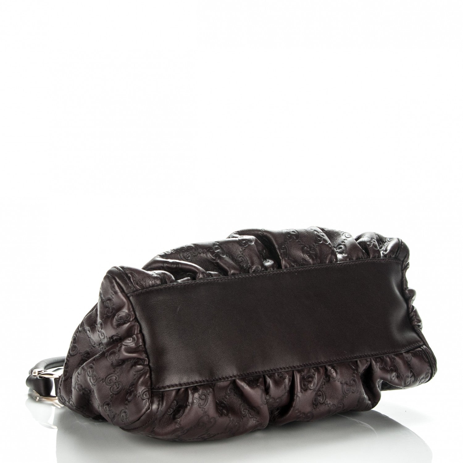 Gucci Guccissima Small D Gold Hobo Chocolate Brown 4 of 7