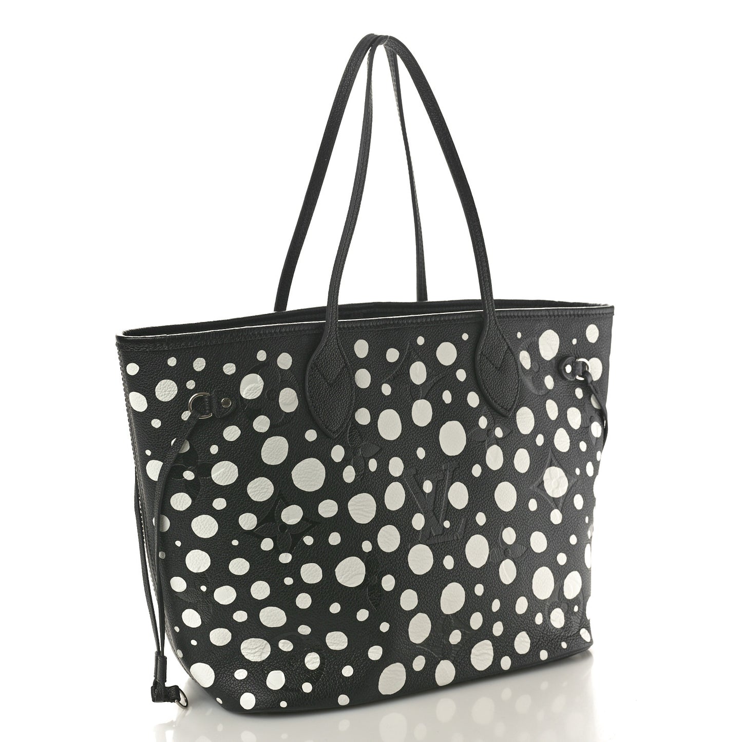 LV X YK Empreinte Neverfull MM Black White