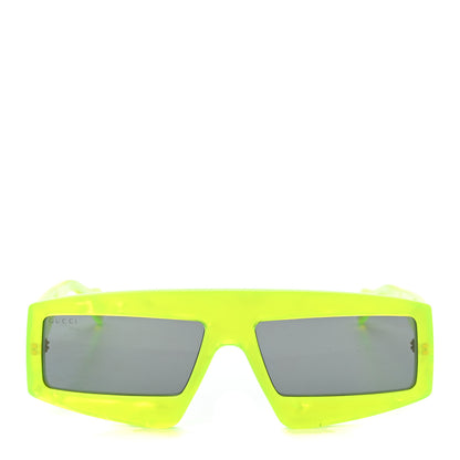 Gucci Shield Sunglasses GG0358S Fluorescent Yellow 2 of 8