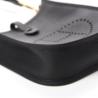 Hermes Taurillon Clemence Evelyne TPM Black 6 of 11
