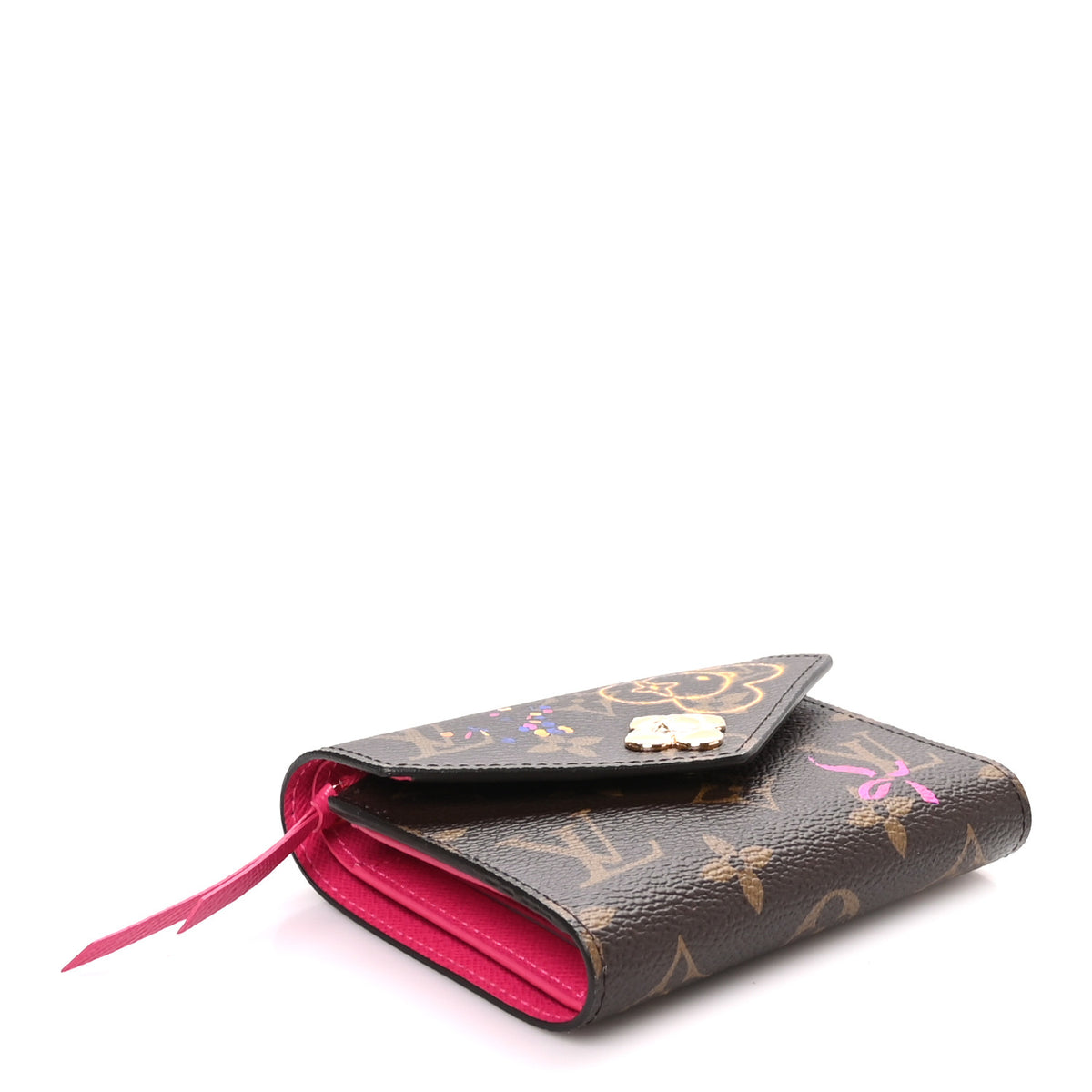 Monogram 2025 Christmas Animation Victorine Wallet Frozen Orchid