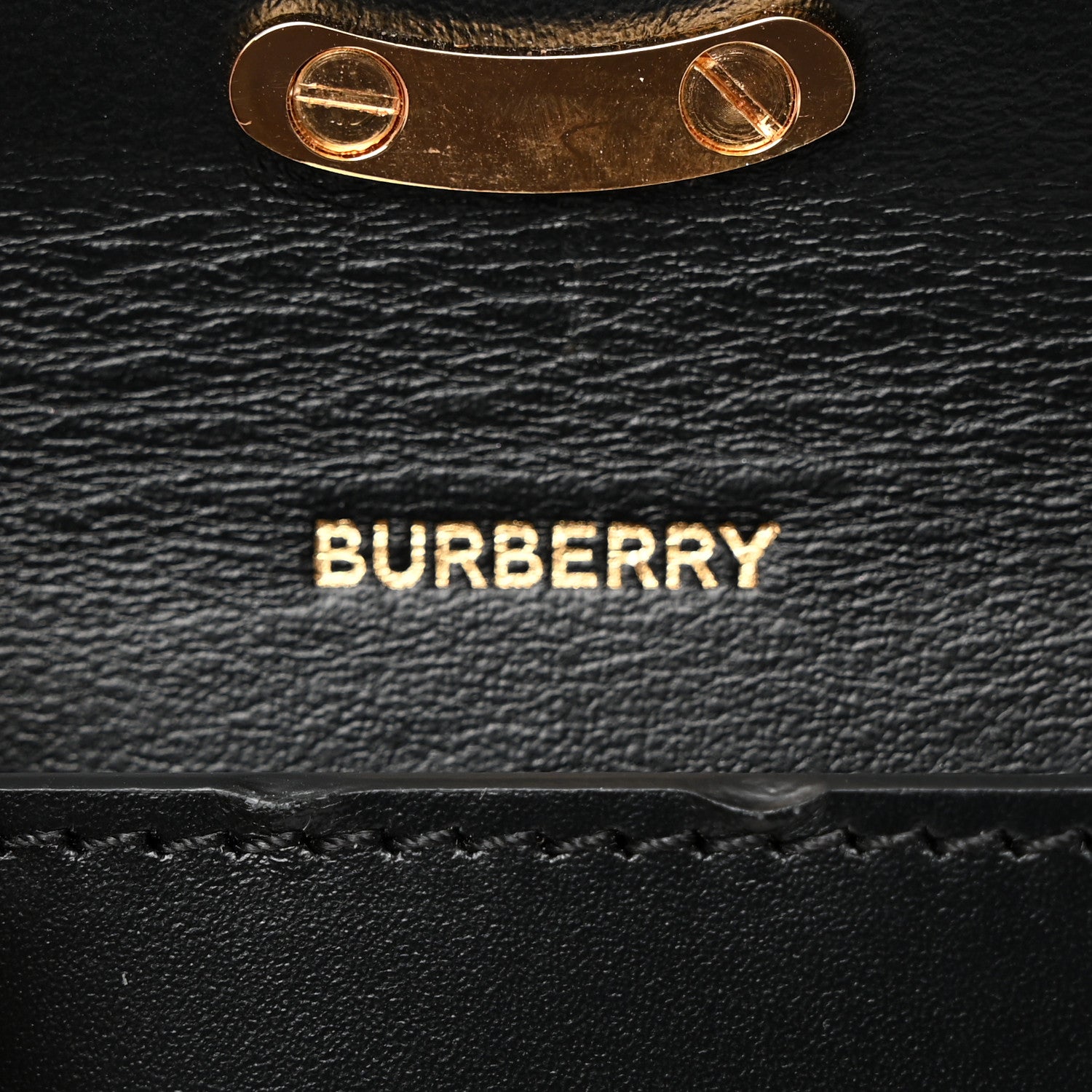 Burberry Calfskin TB Mini Jody Chain Card Case Black 6 of 12