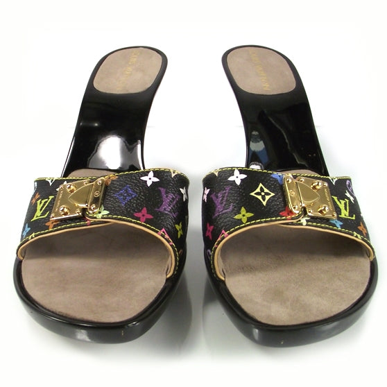 Monogram Multicolor Heels 38.5 Noir