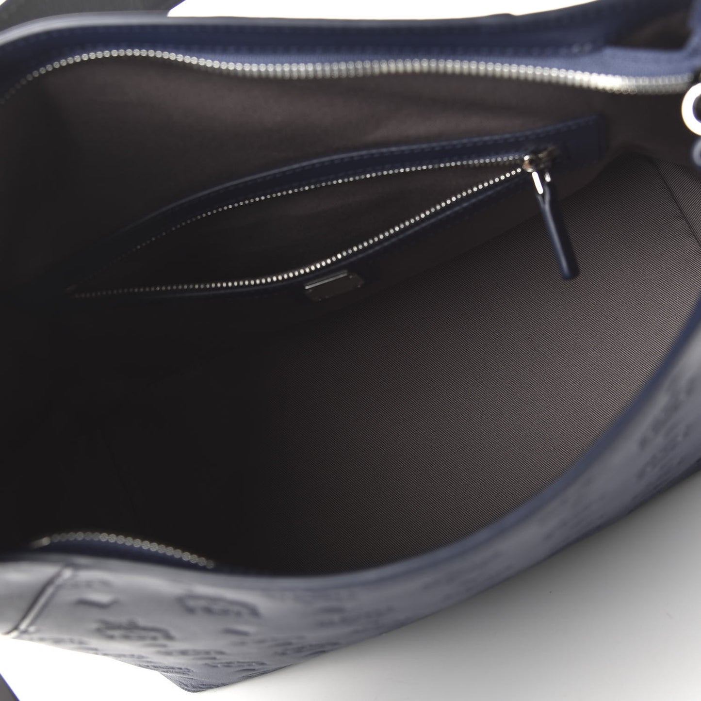 Calfskin Ottomar Monogram Medium Klara Hobo Navy Blue