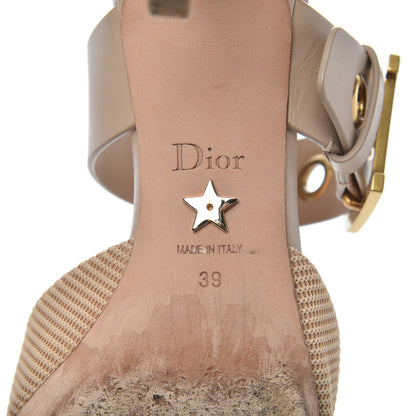Christian Dior Technical Fabric Calfskin D-Dior 65mm Mules 39 Nude 7 of 22