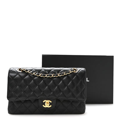 Chanel Caviar Quilted Medium Double Flap Black 11 of 11