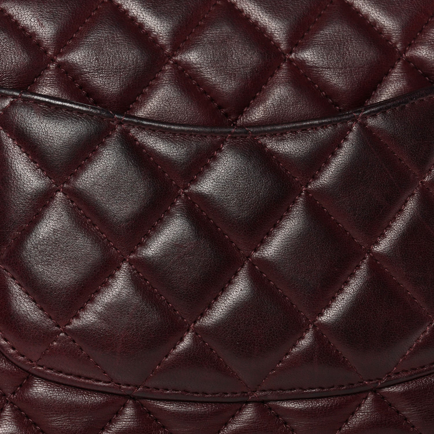 Chanel Lambskin Quilted Mini Rectangular Flap Burgundy 13 of 13