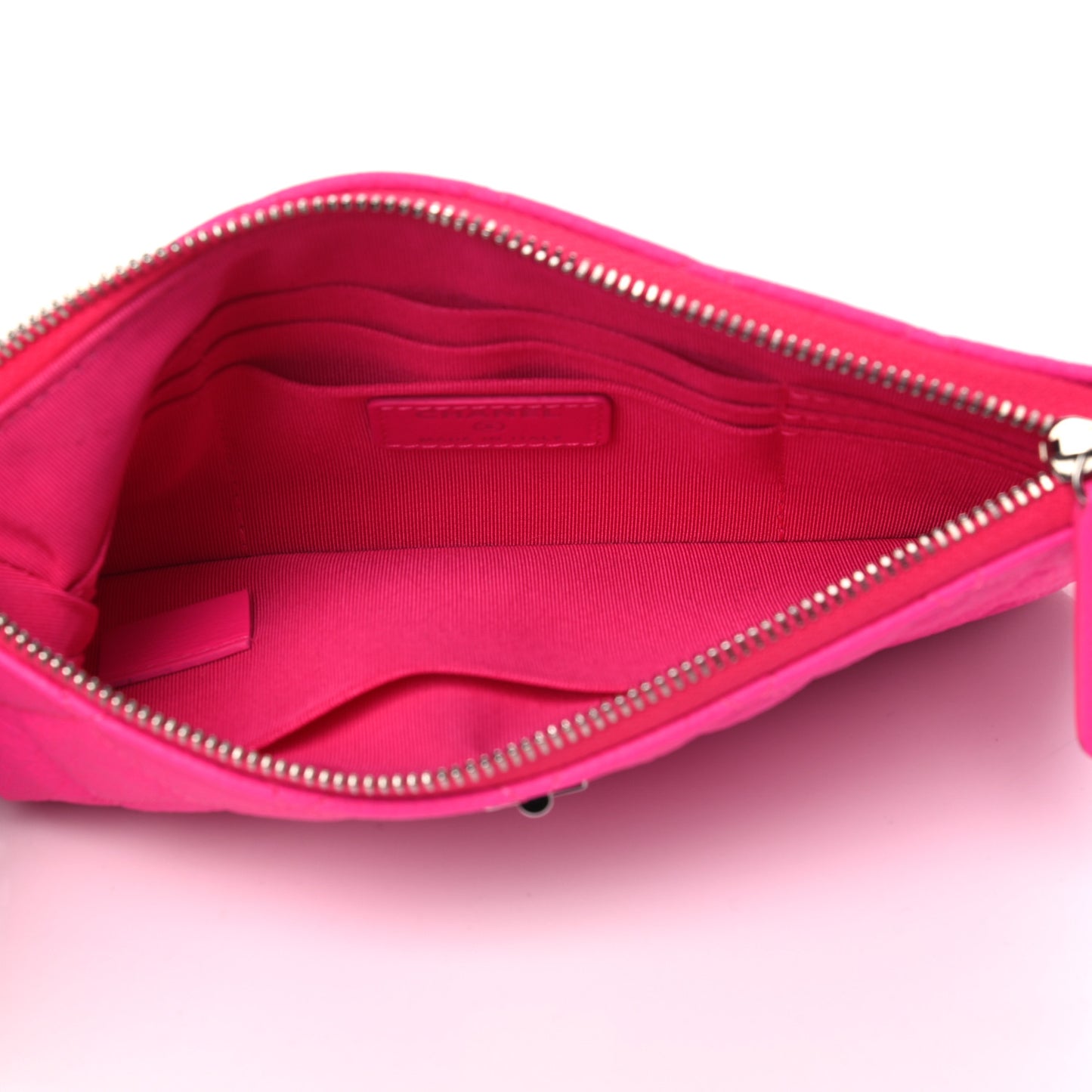 Goatskin Quilted Medium Reissue Cosmetic Case Pink