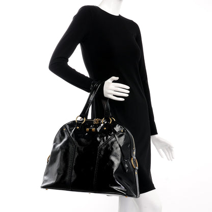 Saint Laurent Patent Oversized Muse Black 2 of 10
