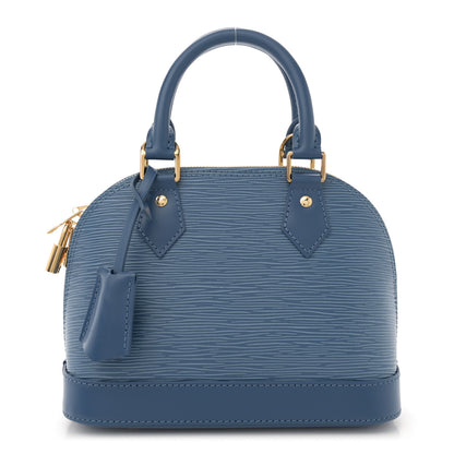 Louis Vuitton Epi Alma BB Denim Blue 1 of 10