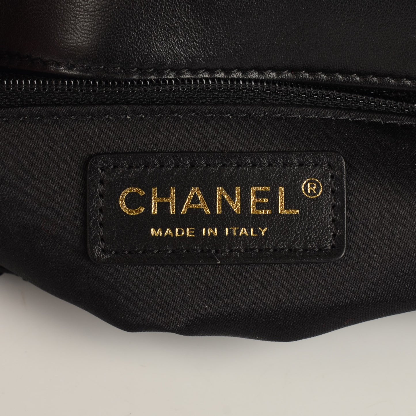Sequin Embroidered Medium Flap Bag Black