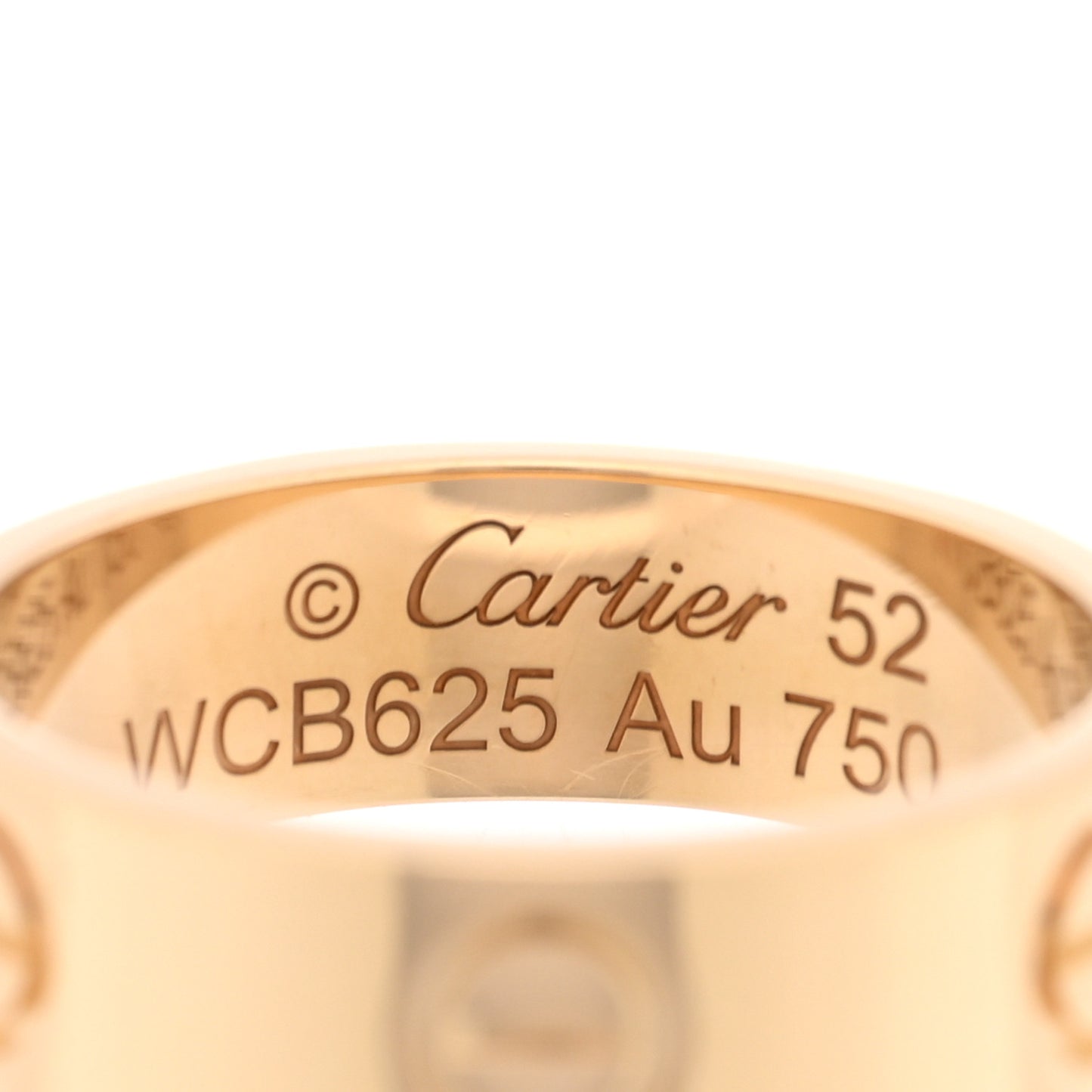 18K Yellow Gold 5.5mm LOVE Ring 52 6