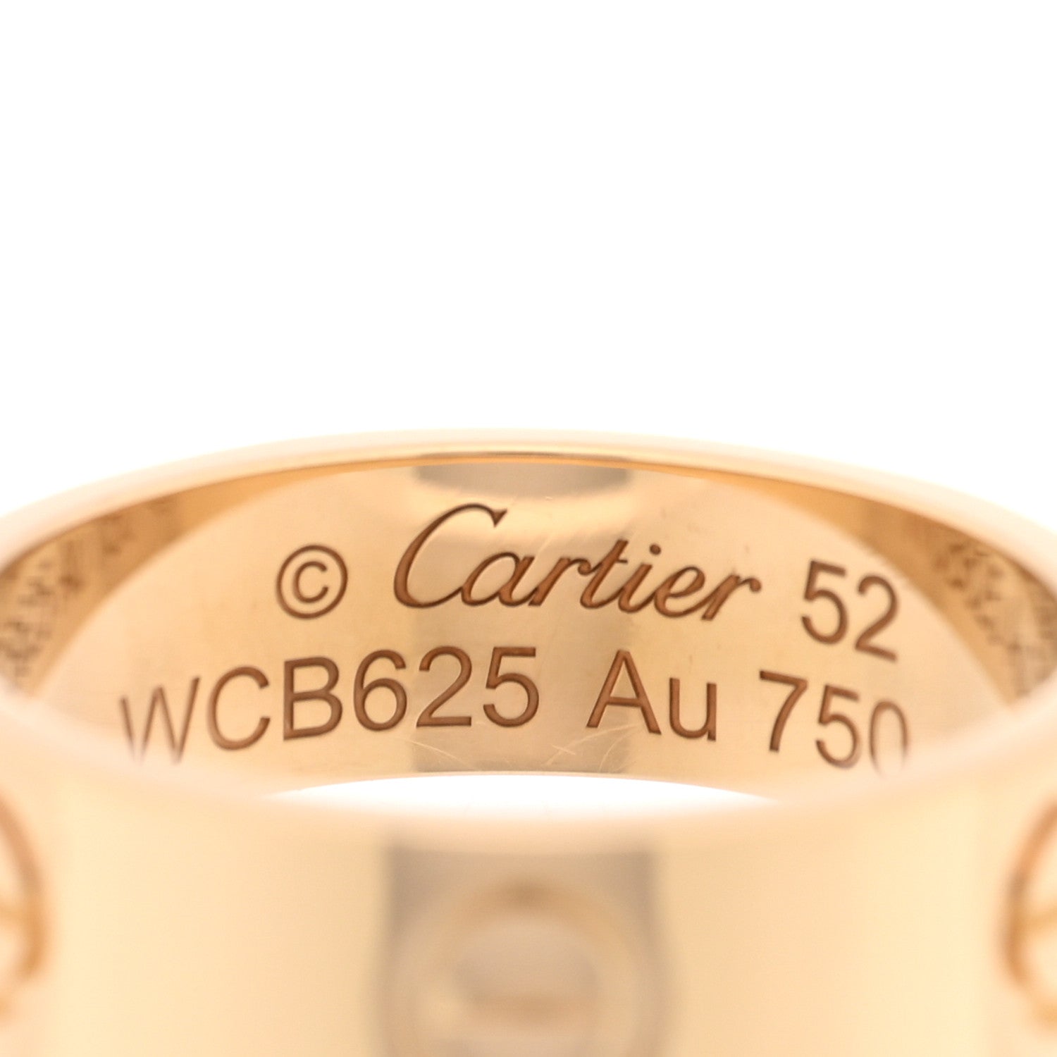 Cartier 18K Yellow Gold 5.5mm LOVE Ring 52 6 4 of 5