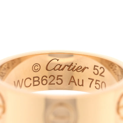 Cartier 18K Yellow Gold 5.5mm LOVE Ring 52 6 4 of 5