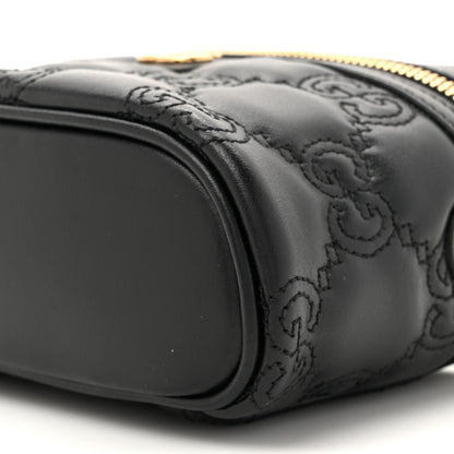 Gucci Calfskin GG Matelasse Mini Top Handle Bag Black 8 of 10