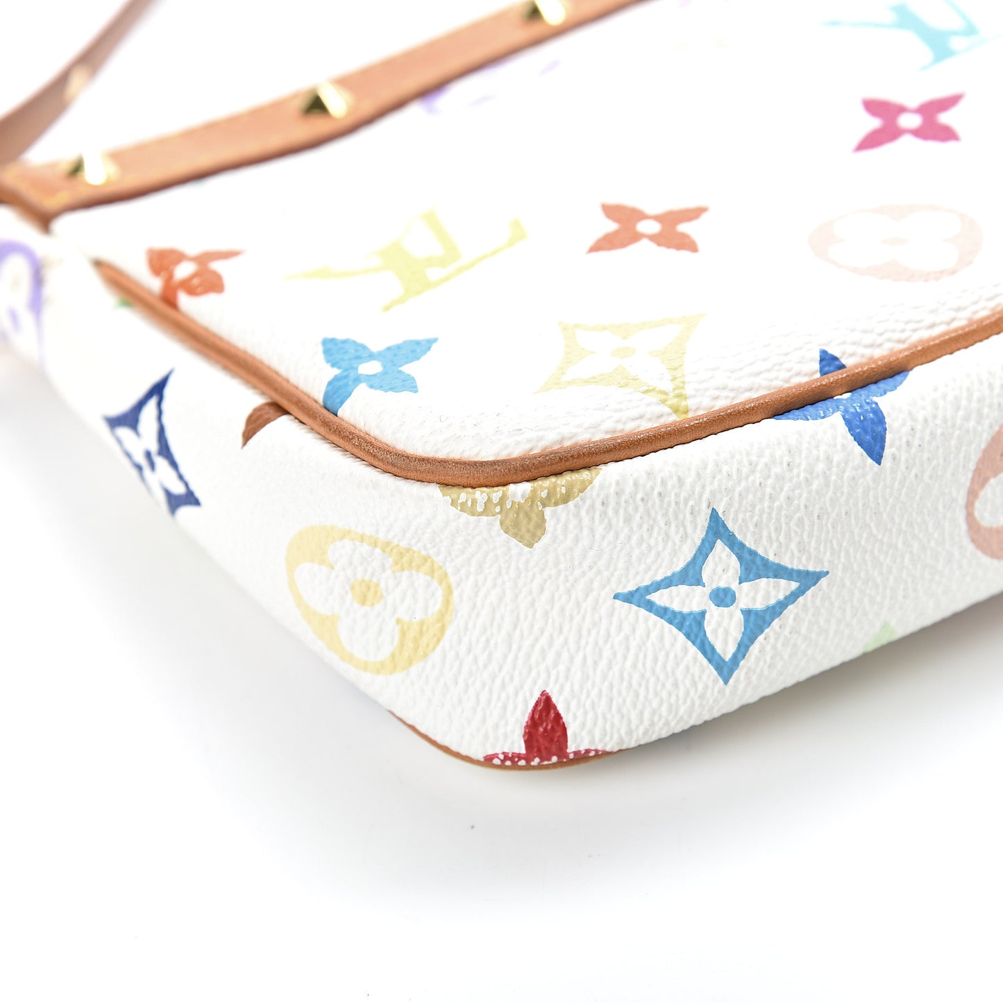 Monogram Multicolor Pochette Accessories White