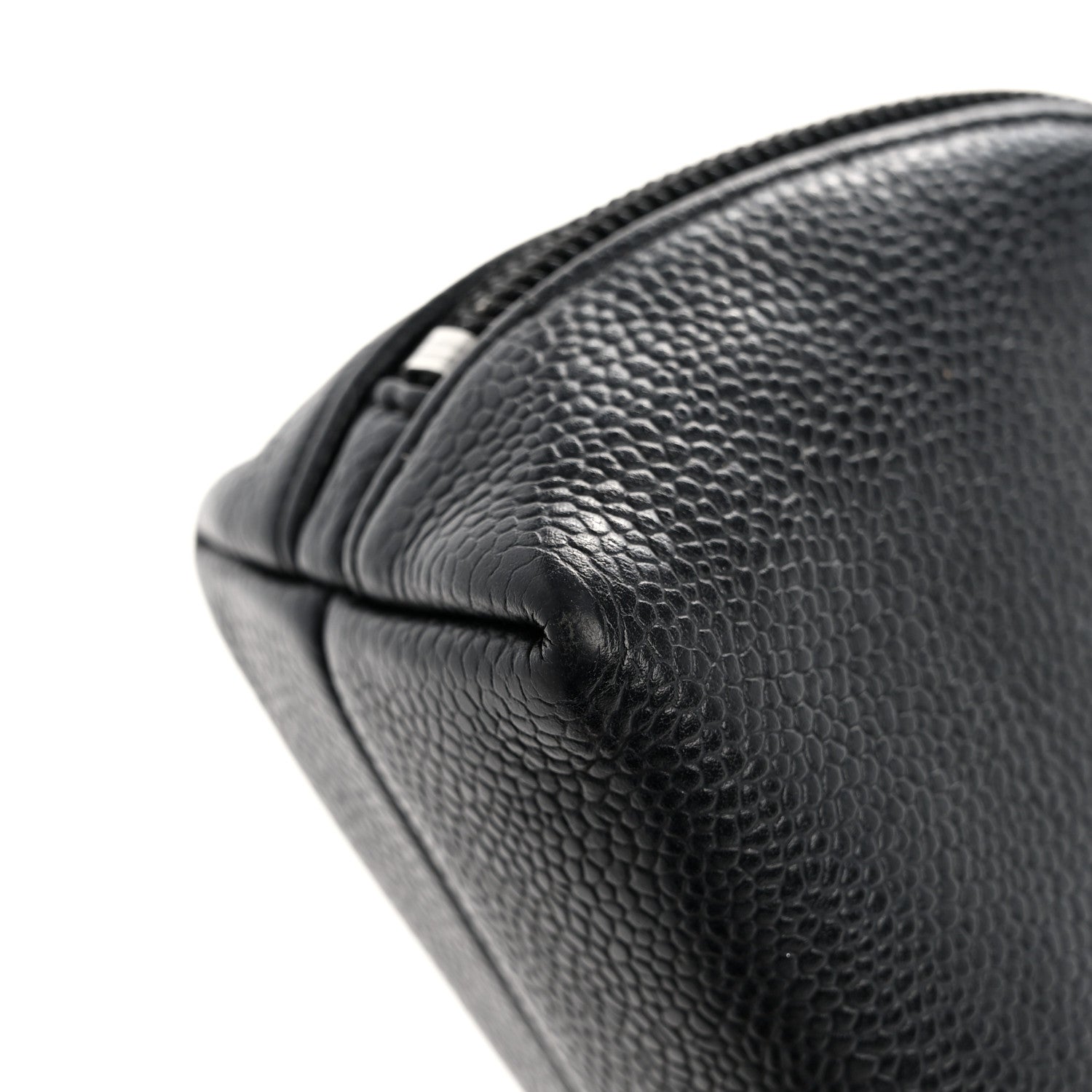 Chanel Caviar Timeless CC Cosmetic Pouch Black 11 of 14