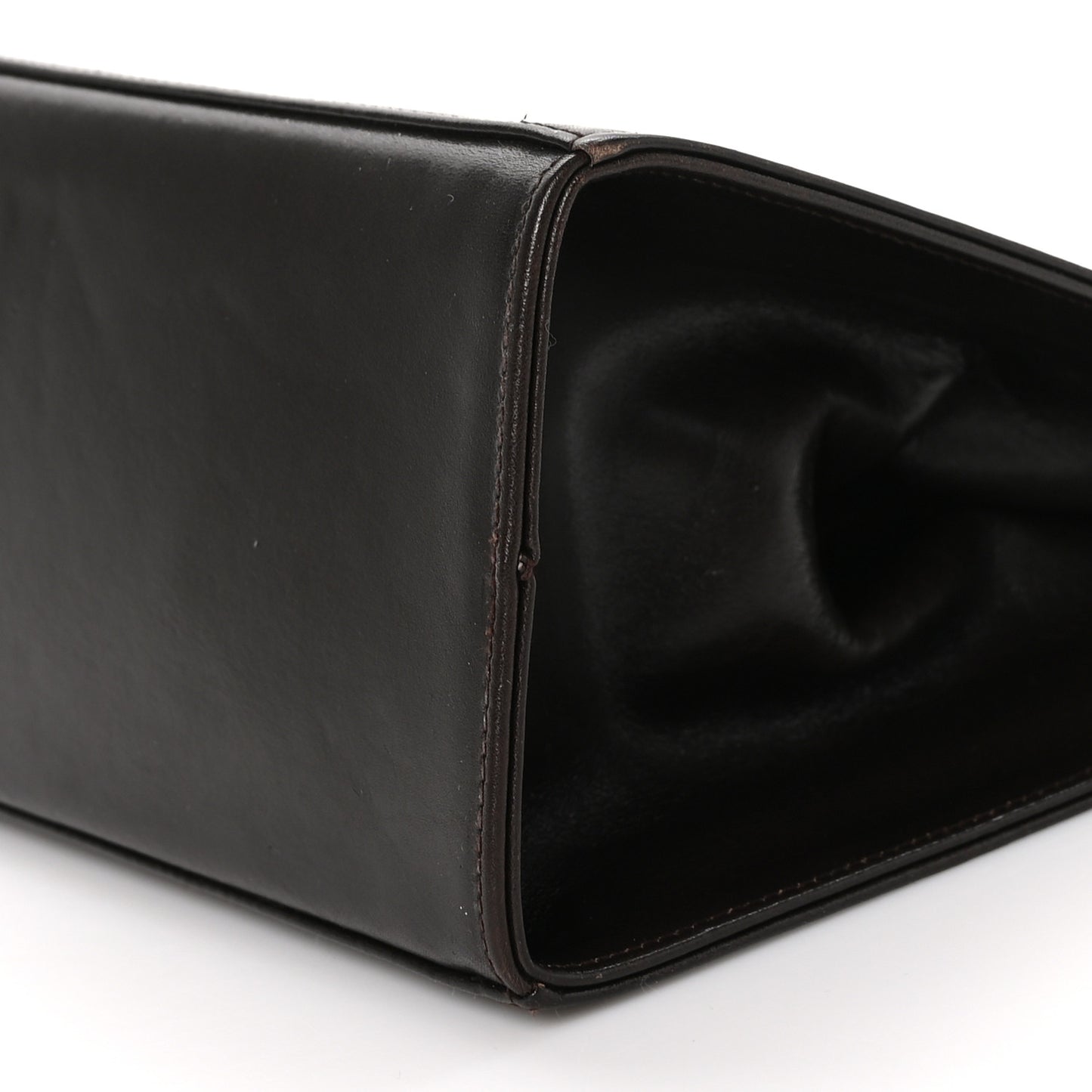 Calfskin Diana Clutch Brown