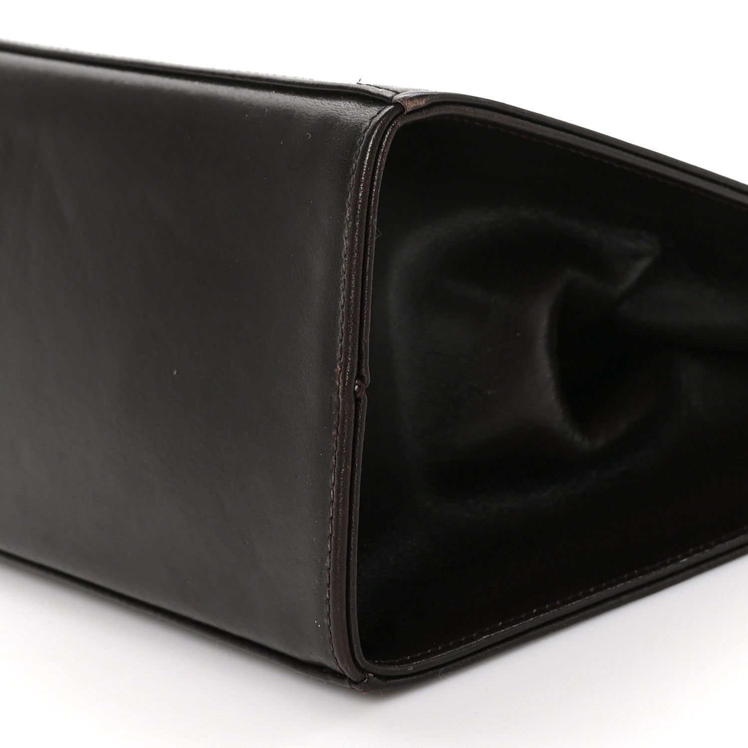 Salvatore Ferragamo Calfskin Diana Clutch Brown 9 of 12