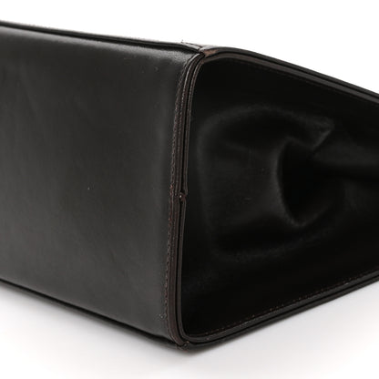 Salvatore Ferragamo Calfskin Diana Clutch Brown 9 of 12