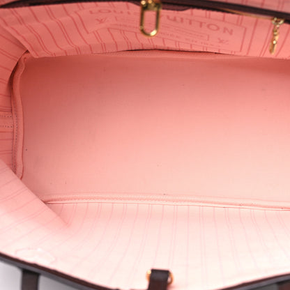 Louis Vuitton Damier Ebene Neo Neverfull MM Rose Ballerine 5 of 12