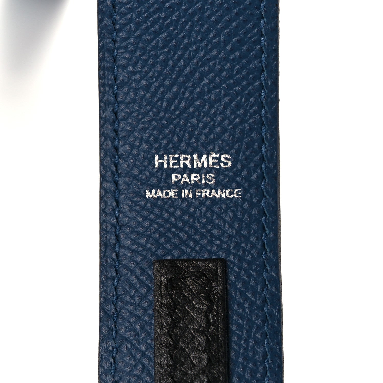 Hermes Epsom 30mm Tressage Au Galop Shoulder Strap Deep Blue Vert Bosphore 4 of 6