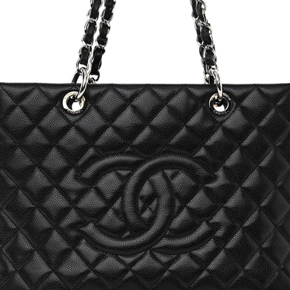 Chanel Caviar Quilted Grand Shopping Tote GST Black 8 of 10