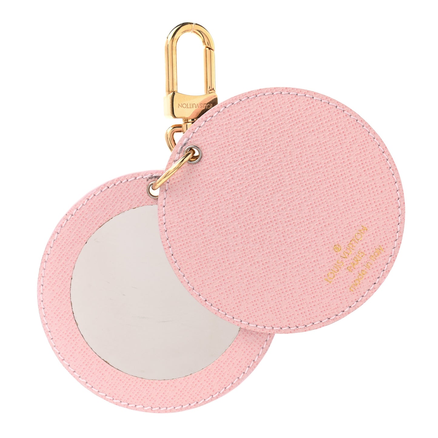 Monogram LV Mirror Bag Charm Key Holder Rose Ballerine
