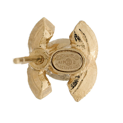 Chanel Crystal Mini CC Earrings Gold 4 of 5