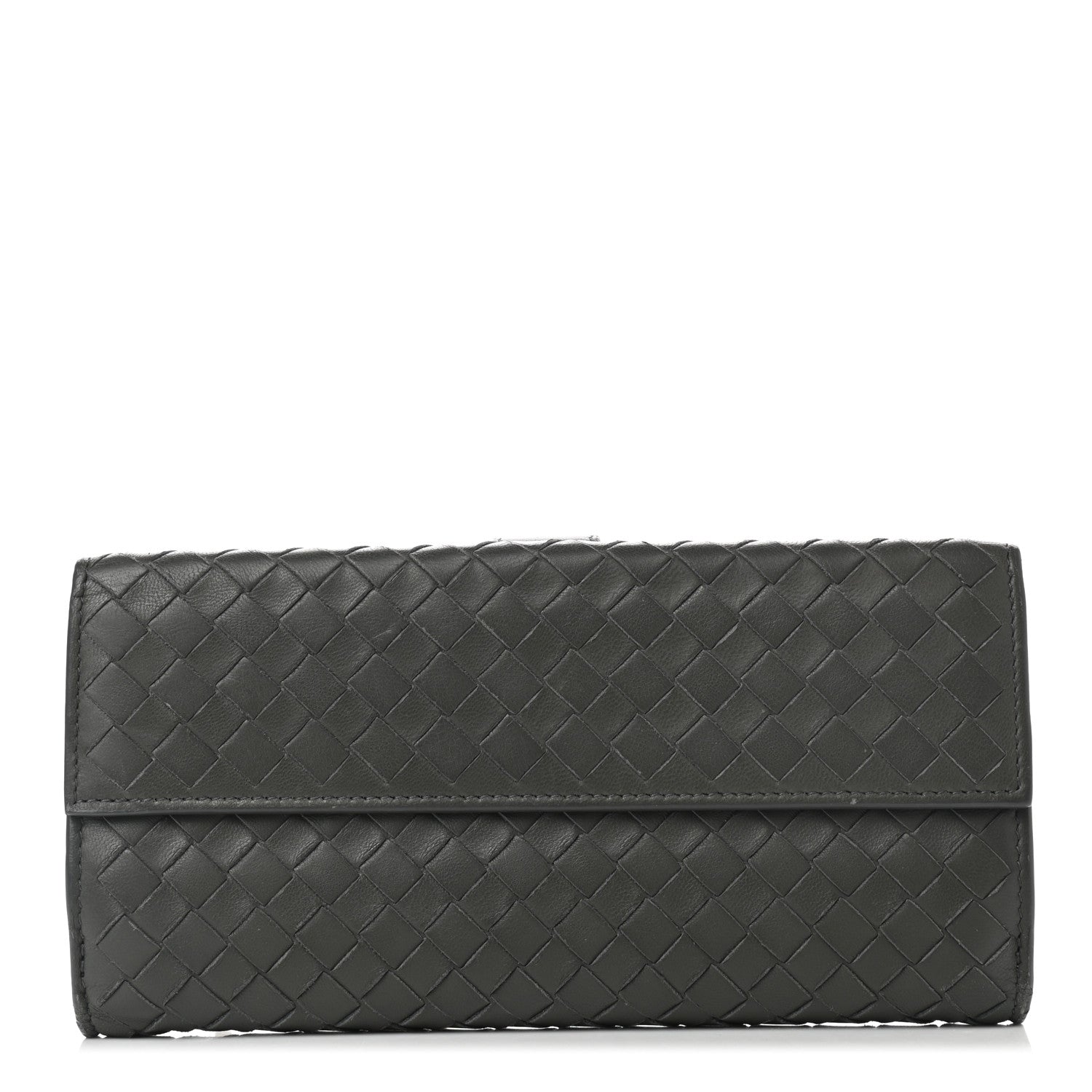 Bottega Veneta Nappa Intrecciato Continental Wallet Grey 1 of 11