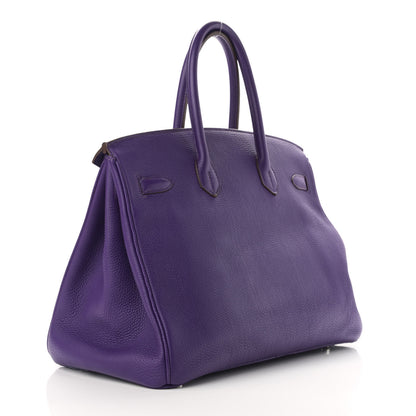 Hermes Togo Birkin 35 Iris 3 of 12